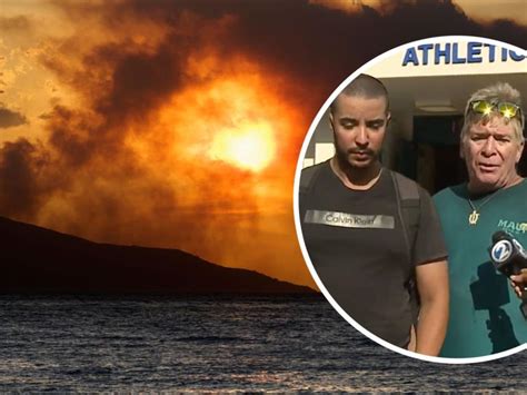 'It felt like we were in hell': Men jump in ocean to escape Maui fire